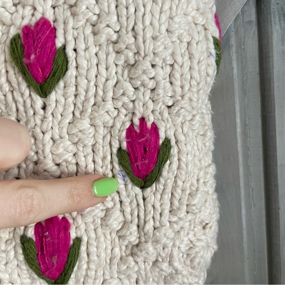 Free People Rosebud Cardi Size Medium NWT with defects $298 - Picture 11 of 16